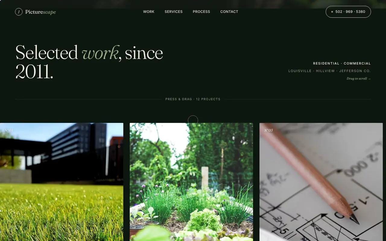 J's Picturescape website: selected work gallery